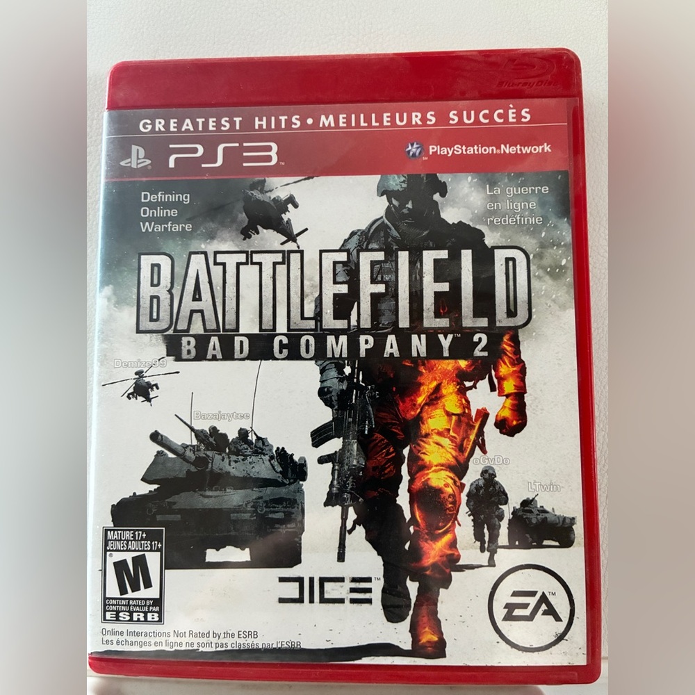 Battlefield: bad Company 2 - Greatest Hits (PlayStation 3, PS3) w/ Manual tested